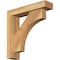 Ekena Millwork Westlake Block Rough Sawn Bracket w/ Offset Brace, Western Red Cedar, 4"W x 16"D x 16"H BKT0402X16X16WTL05RWR - alternate 1